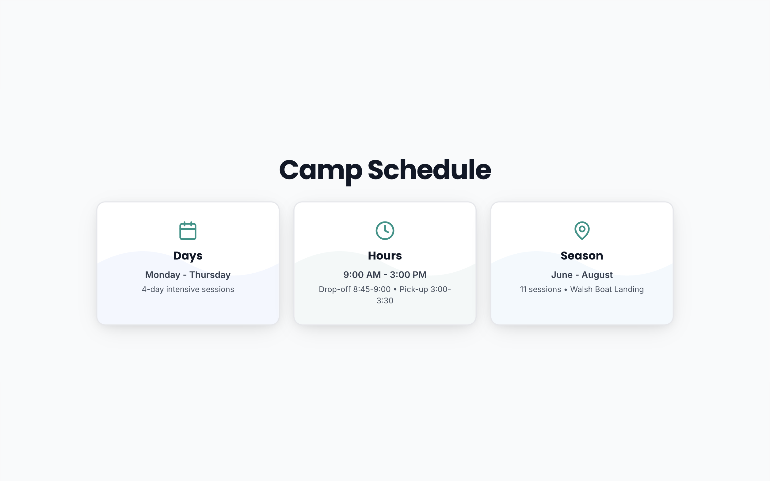 Why Choose Our Camp and pickup location