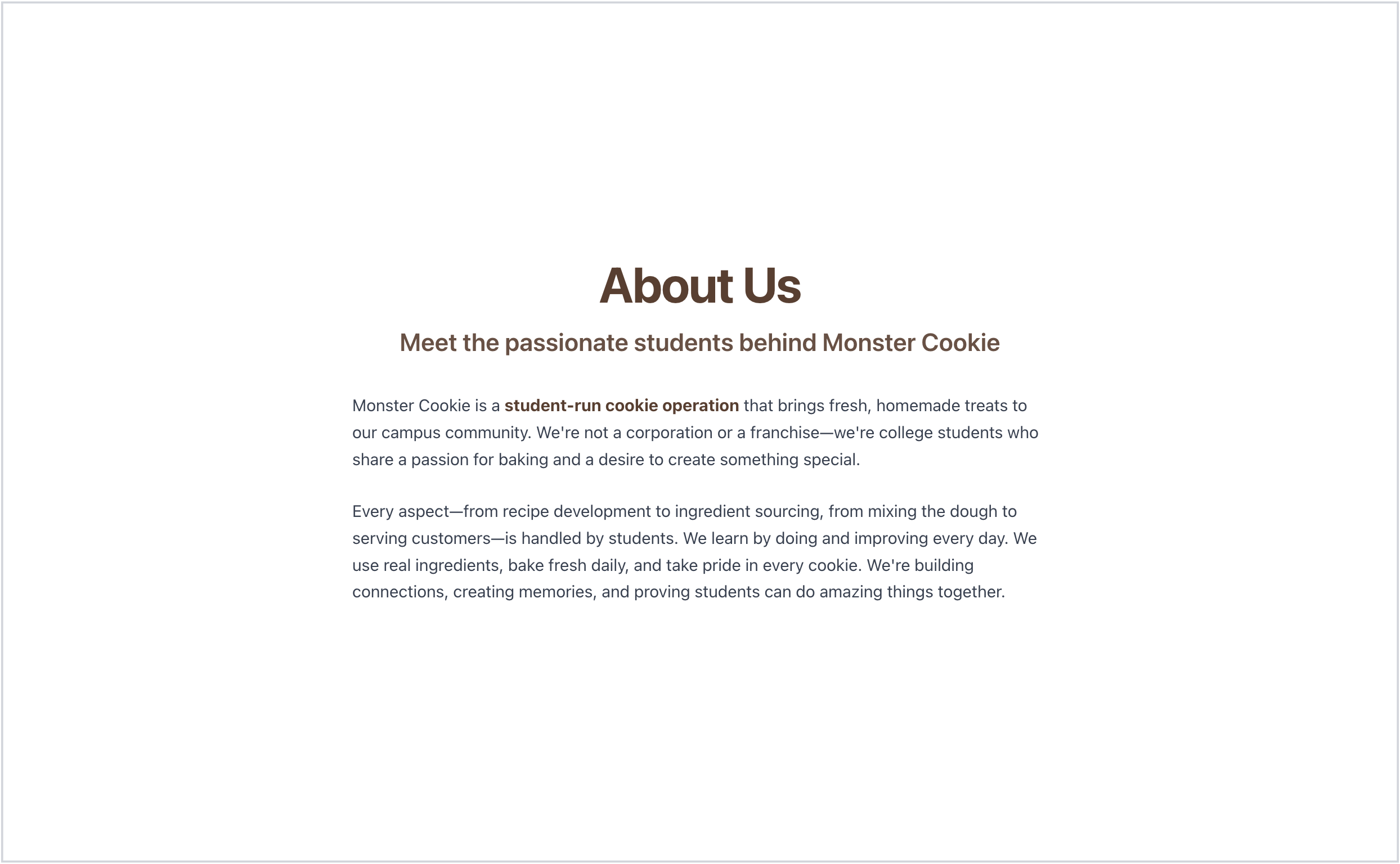 About Us — Meet the passionate students