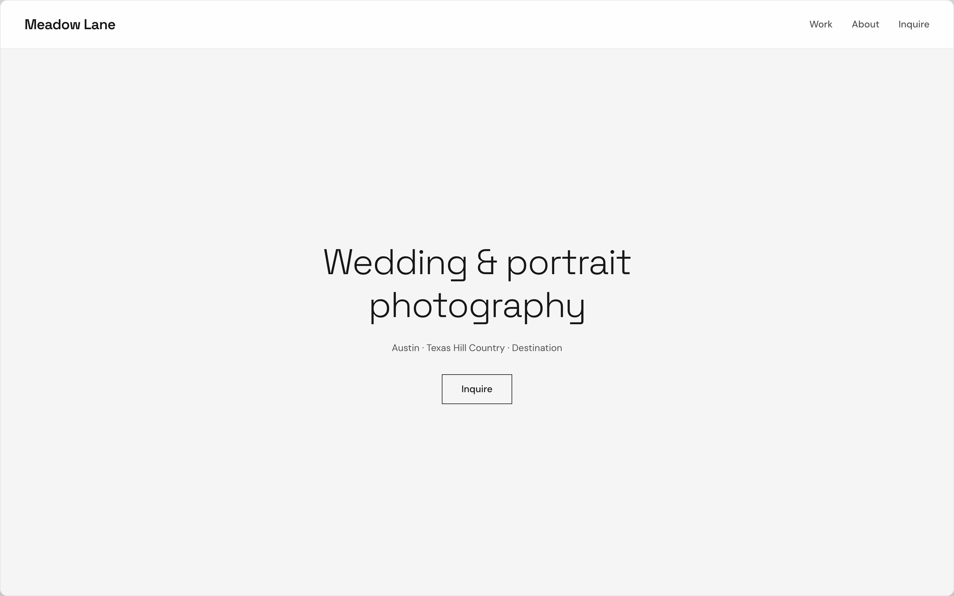 Meadow Lane Photography — Wedding and portrait photography